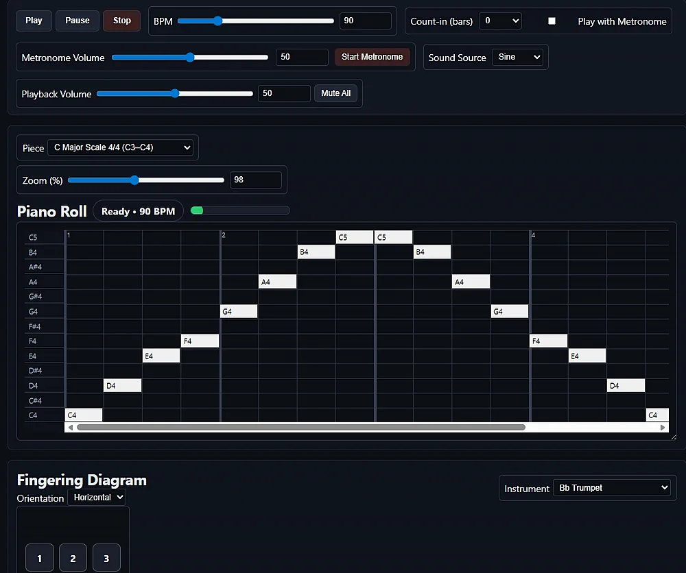 IREM music-practice app